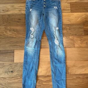 Distressed Blue Women's Jeans